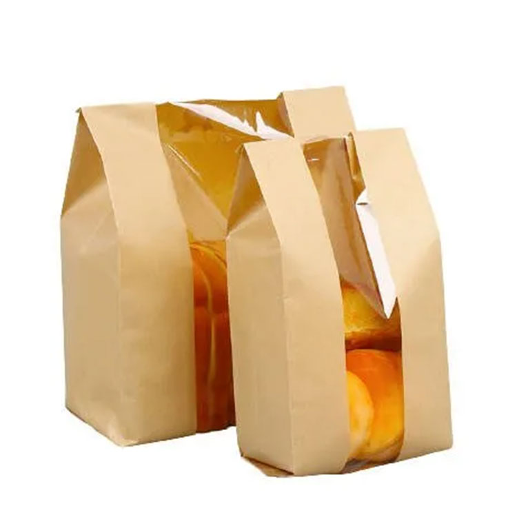Beg Kertas Kraft dengan tetingkap yang jelas