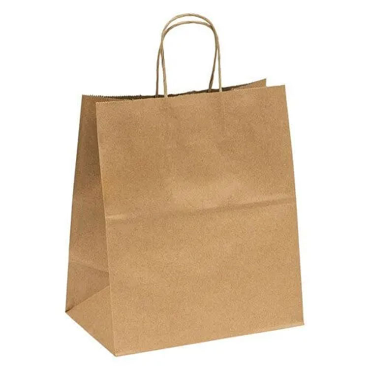 Beg Kertas Kraft dengan Pemegang Kertas Twisted